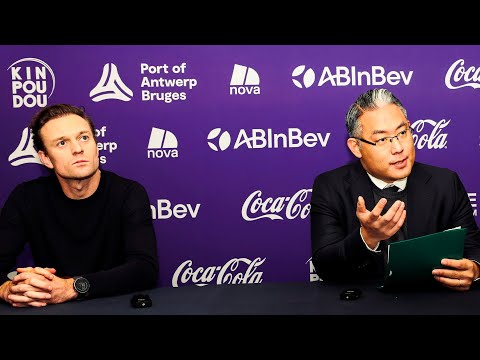 Persconferentie met Yuji Maruyama (CFO, KINPOUDOU Holdings, Inc.) en Steve Nuyts (CEO Beerschot).