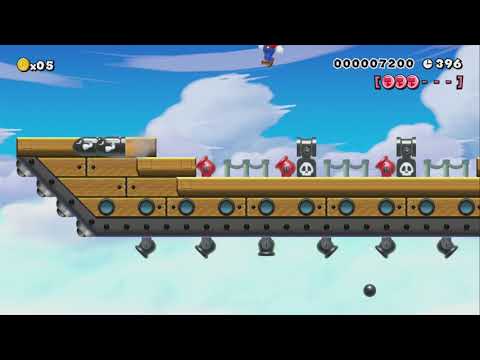 6-4:The Great Koopa Armada by Myuu - Super Mario Maker - No Commentary 1bk