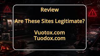 How Vuotox.com and Tuodox.com Casino Scams Work