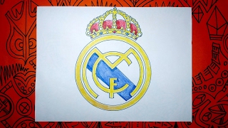 Dibuja el escudo oficial del Real Madrid FC de España