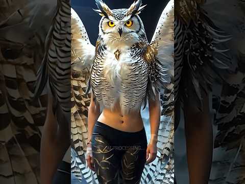 Die Frau und ihre Eule erhellen die AGT-Bühne #americasgottalent #Magie #KI #Tanz