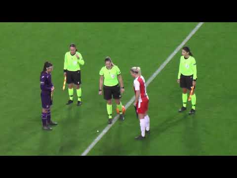 The double of Laura De Neve for RSC Anderlecht in the 1st QR of the UWCL on 04.11.2020