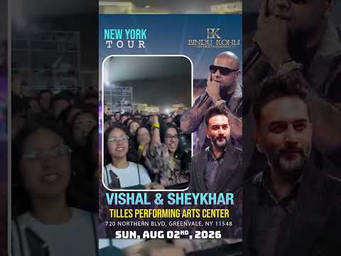 Vishal & Sheykhar Live in New York 2026 | The Superhit Tour Is Coming!