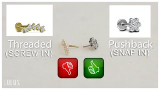 Push-Back VS Flat-back Jewelry Whats The Difference??