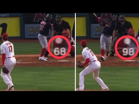 Shohei Ohtani Throws 68 MPH Curveball, Then 98 MPH Fastball on Consecutive Pitches vs. Red Sox