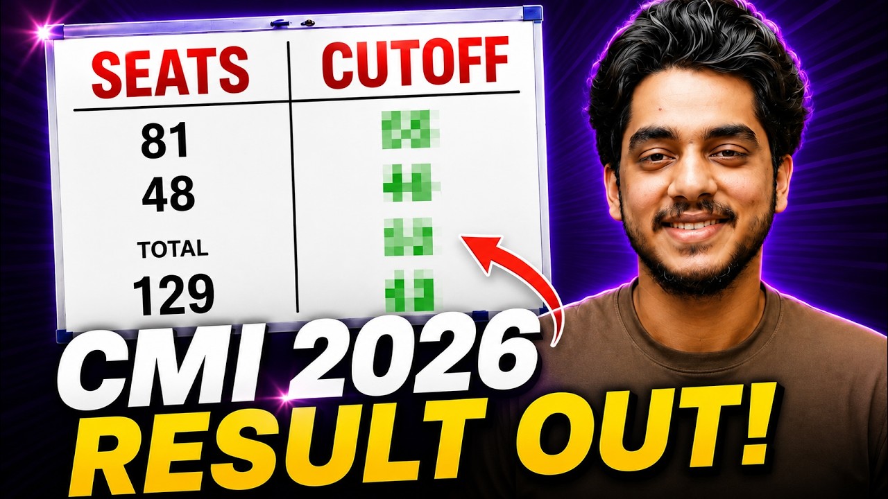 CMI 2026 Result Out! Cutoff, Scholarship & Selection Statistics Explained