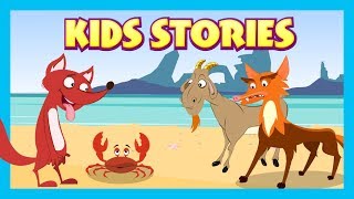KIDS STORIES - The Fox and The Crab Full Stories || Animated Stories For Kids - Tia and Tofu Stories