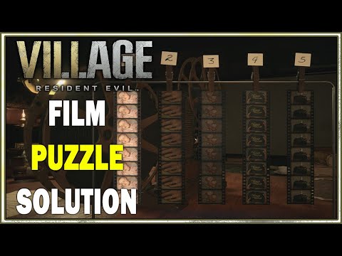 Resident Evil Village - How to Solve the Film Puzzle in Beneviento House (Film Puzzle Solution)