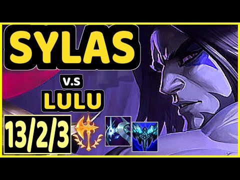 SYLAS vs LULU - 13/2/3 KDA TOP CHALLENGER GAMEPLAY - KR