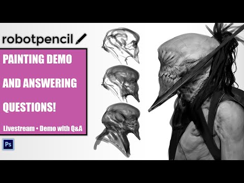Robotpencil Stream 14 - Painting Demo and Answering Questions!
