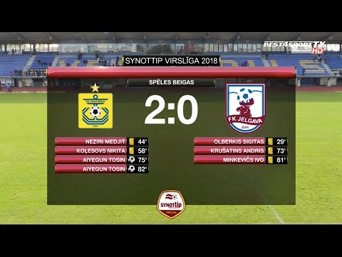 FK Ventspils - FK Jelgava 2:0 labākie momenti (29. sep.)