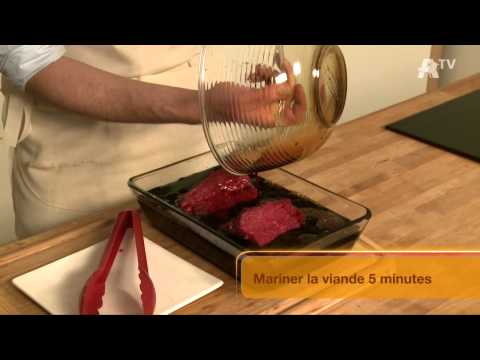 Auchan Recette - Filet de boeuf, condiment à l'ail