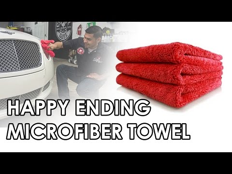Happy Ending Microfiber Towel (RED) - Chemical Guys Car Care