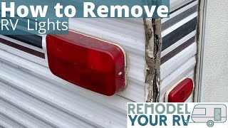 RV Brake Light and Exterior Light Removal