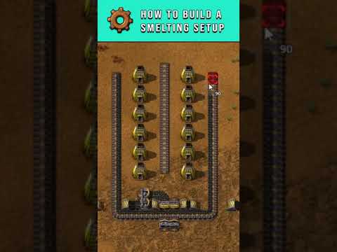 How To Build A Smelting Setup In 60 Seconds - Factorio