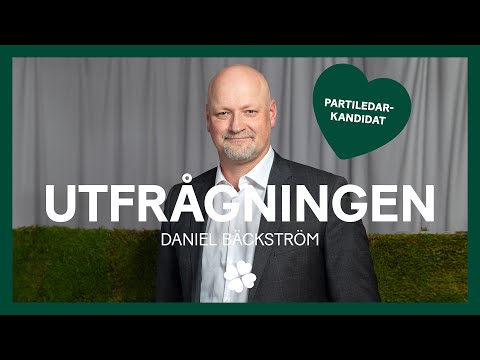 Kandidatutfrågning med Daniel Bäckström