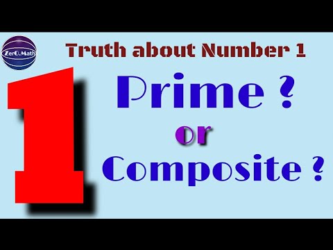 Why 1 is not prime number or composite number | is number 1 a prime number | Zero Math