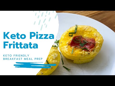 Keto Friendly Pizza Frittata - Breakfast Meal Prep