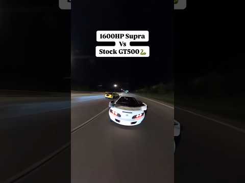 1600HP Supra MK4 vs Stock Mustang GT500