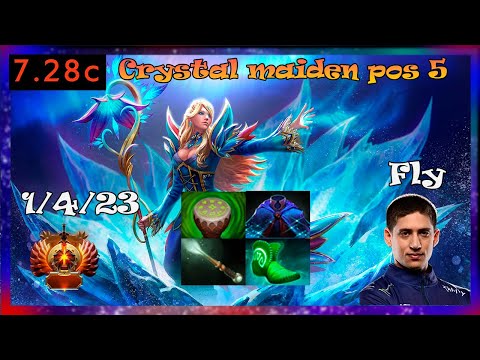 Fly crystal maiden pos 5 | EG.fly crystal maiden|  Full Gameplay 7.28c | Dota 2 Pro Replays
