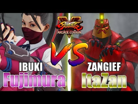 SFV AE 👊🏻 Fujimura (IBUKI) vs Itazan (ZANGIEF) Itabashi Zangief [S4]