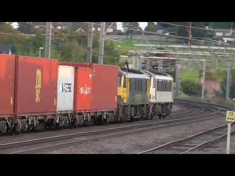 90013/90043 4m80 Coatbridge - Crewe Liner, 23rd August 2021