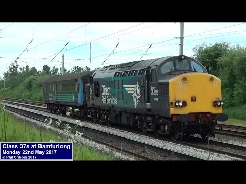 Class 37s at Bamfurlong - 22nd May 2017