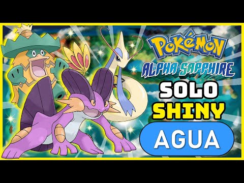 Pokémon Alpha Saphirre But I Can Only Use Water SHINY Pokémon!? | Gran Autor..
