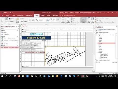 MS Access Database Video (Lesson 5): Report Design