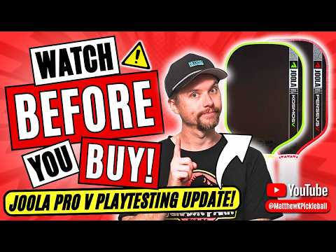 JOOLA Pro V Playtesting Update & Review | My HONEST Thoughts & Recommendation