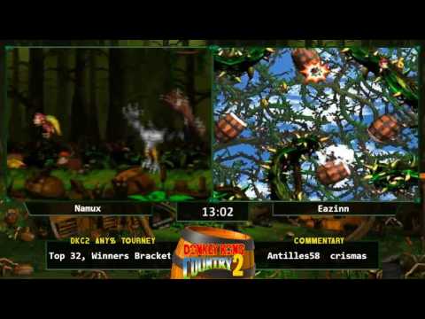 Namux vs Eazinn - Donkey Kong Country 2 Any % Tournament 2016