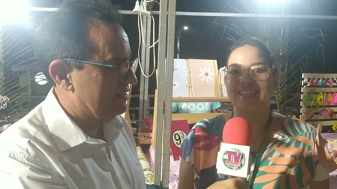 No FestCrato o vereador e ex deputado Pedro Lobo foi repórter por um dia da tv metrópole cariri ce