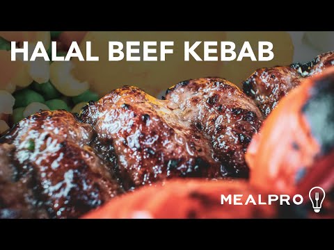 Halal Beef Kebab Recipe with Basmati Rice | How to Make Halal Beef Kebabs | Halal Skewers at Home