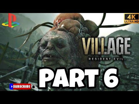 RESIDENT EVIL 8 VILLAGE Gameplay Walkthrough Part 6 4k 60fps PS5 - No Commentary (BOSS Moreau FIGHT)