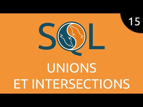 SQL 15 unions et intersections