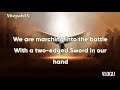 MAKING WAR IN THE HEAVENLIES / WE ARE POSSESSING / JESUS IS ALIVE Lyrics (Hosanna! Music)