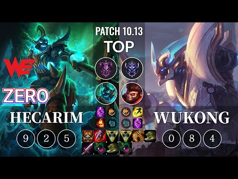 WE Zero Hecarim vs Wukong Top - KR Patch 10.13
