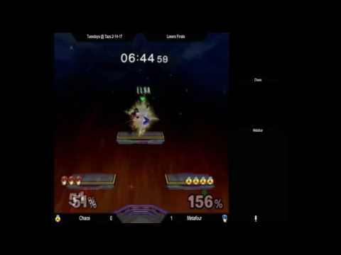 Tuesdays @ Taz's 2/14/17 - Metafour (Marth) vs Chaos (Sheik)