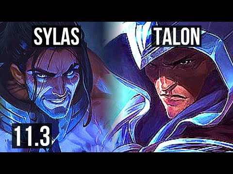 SYLAS vs TALON (MID) | 8/1/1, 300+ games, Dominating | KR Grandmaster | v11.3