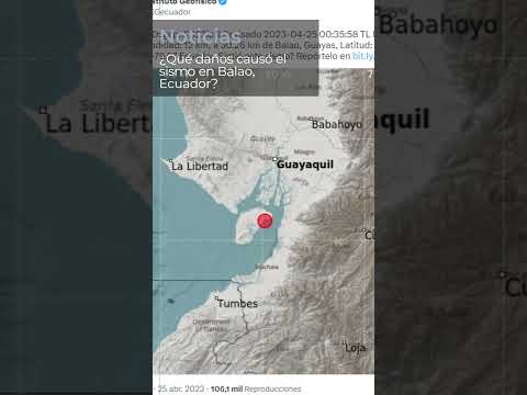 ¿Qué daños causó el sismo en Balao, Ecuador?