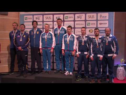2017 European Championship 10m, Maribor, Slovenia   Victory Ceremony, Running Target Men Team