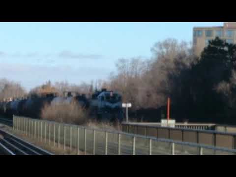 LTEX GP38 2077 Train Switcher cuts out Tank Cars In Clarkson Yard