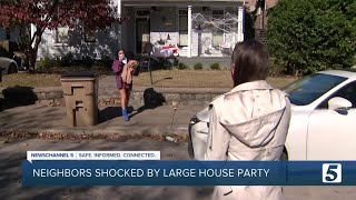 Large Halloween house party busted by police