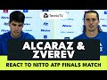 Carlos Alcaraz & Alexander Zverev React To Nitto ATP Finals Clash ?