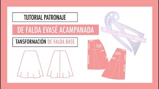 #2 Patronaje falda evasé acampanada