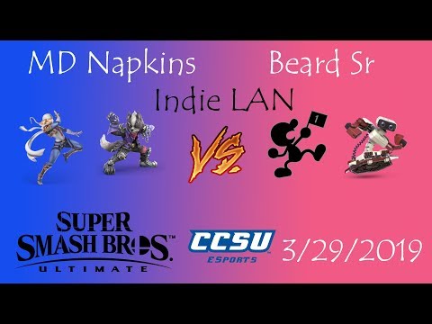 Indie LAN Ultimate - (Winners Finals) MD.Napkins (Sheik, Wolf) vs Beard Sr (Game&Watch, ROB)
