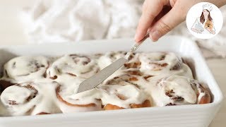no yeast cinnamon rolls with brown butter cream cheese frosting