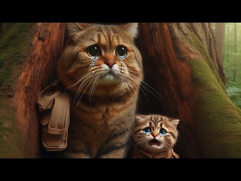 Cat takwa shelter in a Tree 😔😟😢🥺 #cat #cute