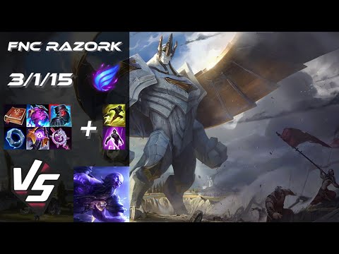 Fnatic Razork MID Galio vs Ryze - EU Challenger Patch 25.18