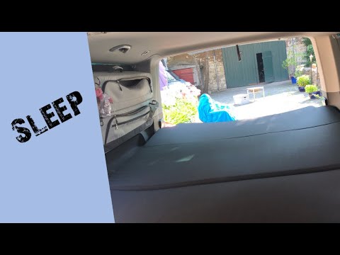 Converting a Multivan T6 into a sleeping space - explanation of the bed function
